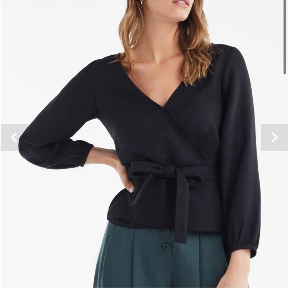 VETTA Convertible Long Sleeve Wrap Shirt